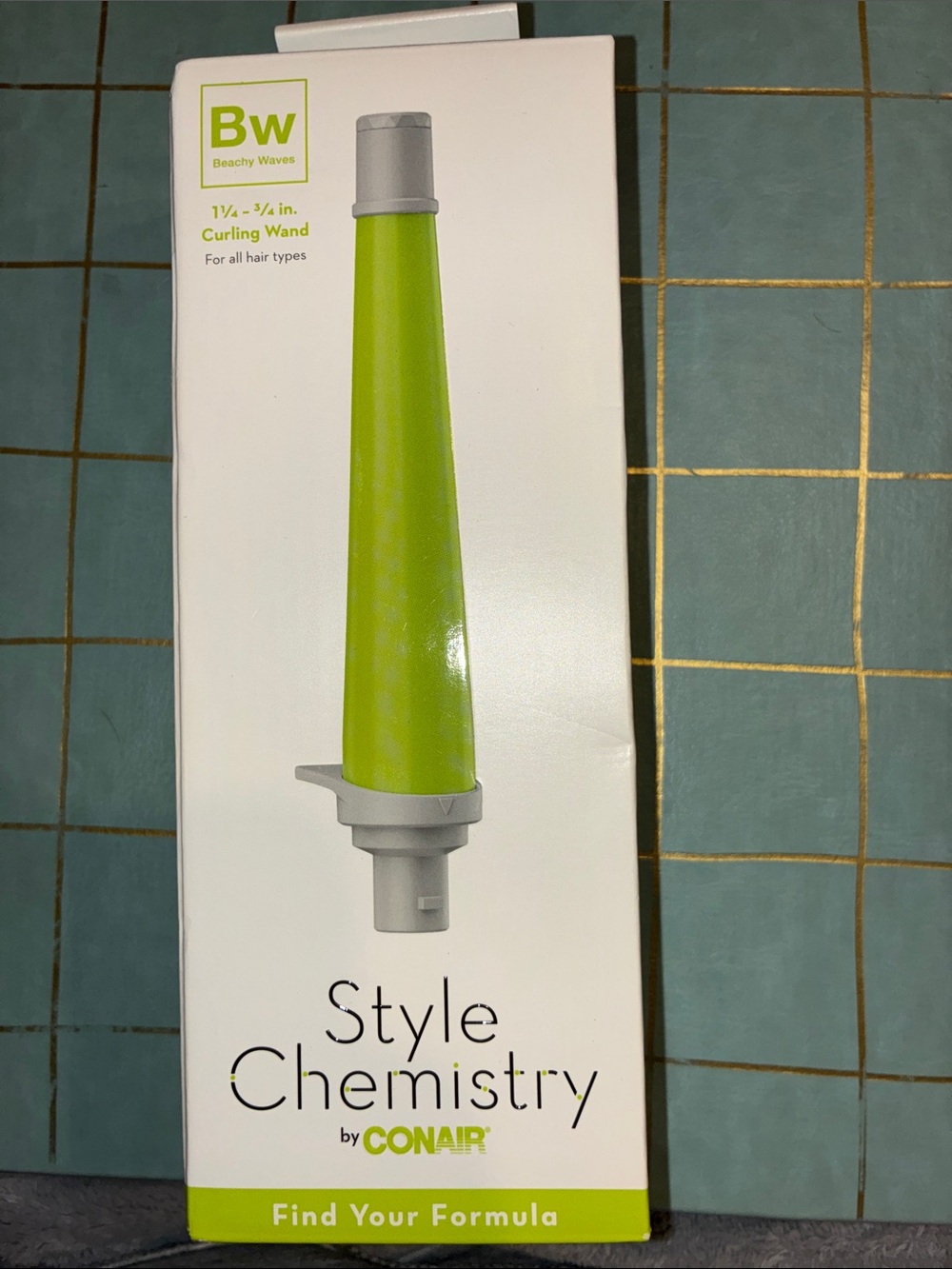 Conair Style Chemistry Green Curling Wand Attachment - Beachy Waves